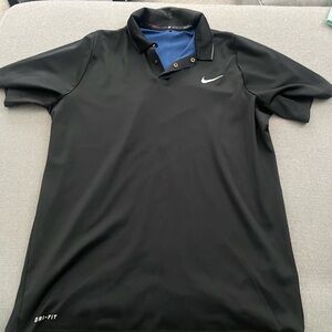 Tiger Woods Nike Men's Black Dri-FIT Polo Shirt